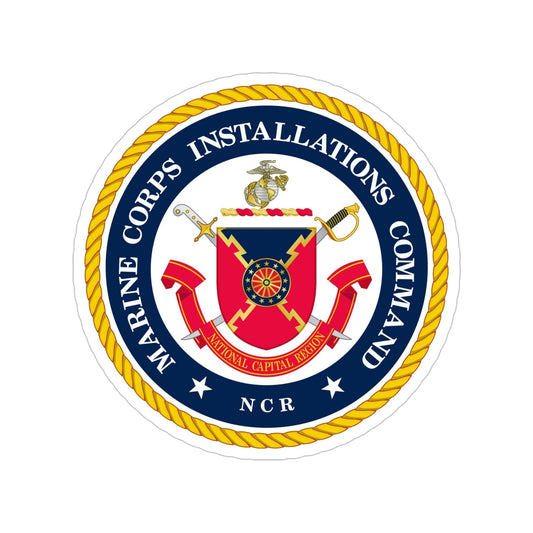 Marine Corps Installations Command National Capital Region (USMC) Transparent STICKER Die-Cut Vinyl Decal-6 Inch-The Sticker Space