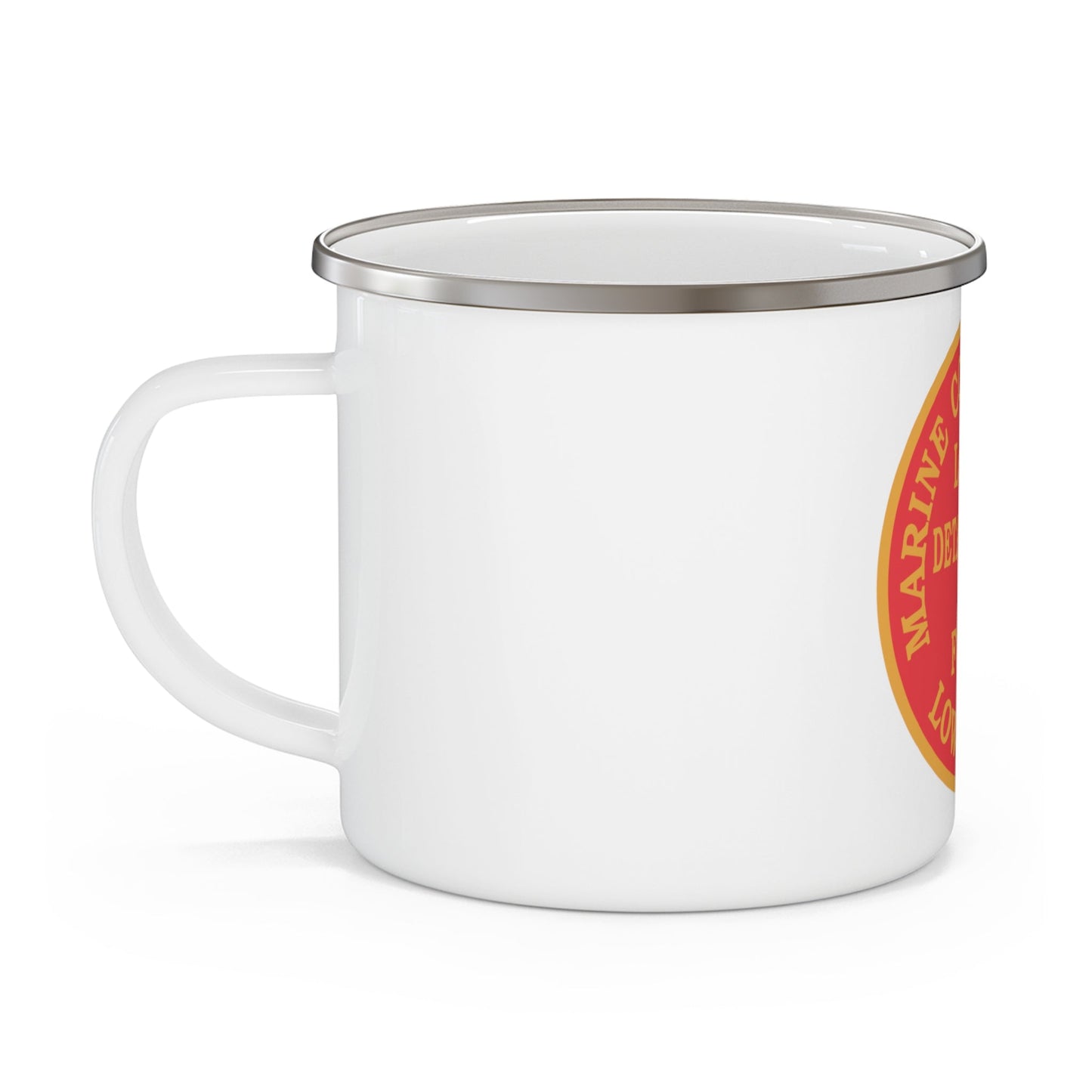 Marine Corps League Lowell MA (USMC) Enamel Mug-12oz-The Sticker Space