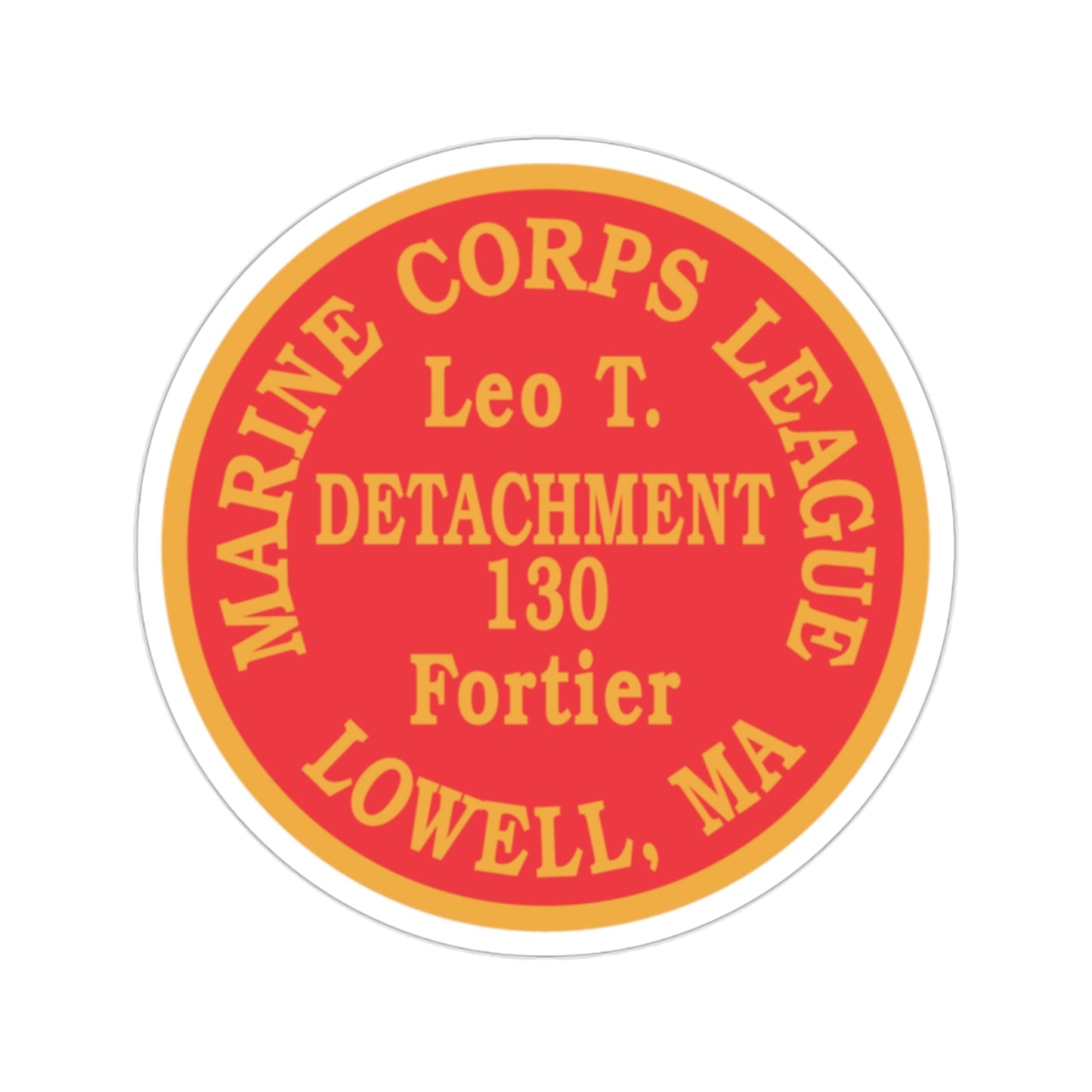 Marine Corps League Lowell MA (USMC) STICKER Vinyl Die-Cut Decal-2 Inch-The Sticker Space