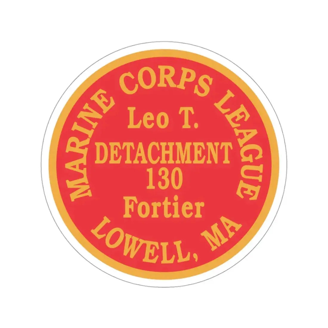 Marine Corps League Lowell MA (USMC) STICKER Vinyl Die-Cut Decal 3 Inch - The Sticker Space