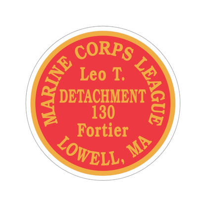 Marine Corps League Lowell MA (USMC) STICKER Vinyl Die-Cut Decal-4 Inch-The Sticker Space