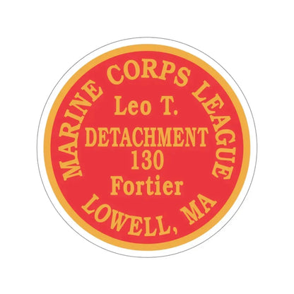 Marine Corps League Lowell MA (USMC) STICKER Vinyl Die-Cut Decal 6 Inch - The Sticker Space