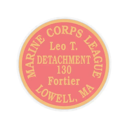 Marine Corps League Lowell MA (USMC) STICKER Vinyl Kiss-Cut Decal 3 Inch Transparent - The Sticker Space