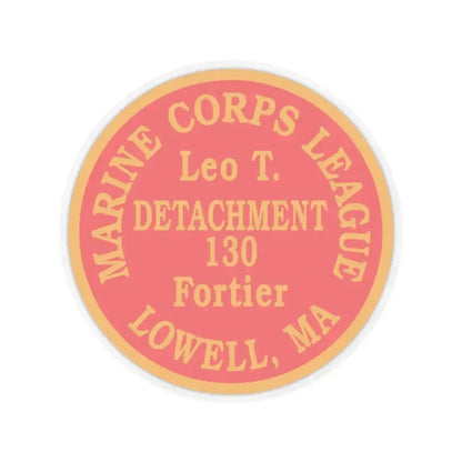 Marine Corps League Lowell MA (USMC) STICKER Vinyl Kiss-Cut Decal 4 Inch Transparent - The Sticker Space