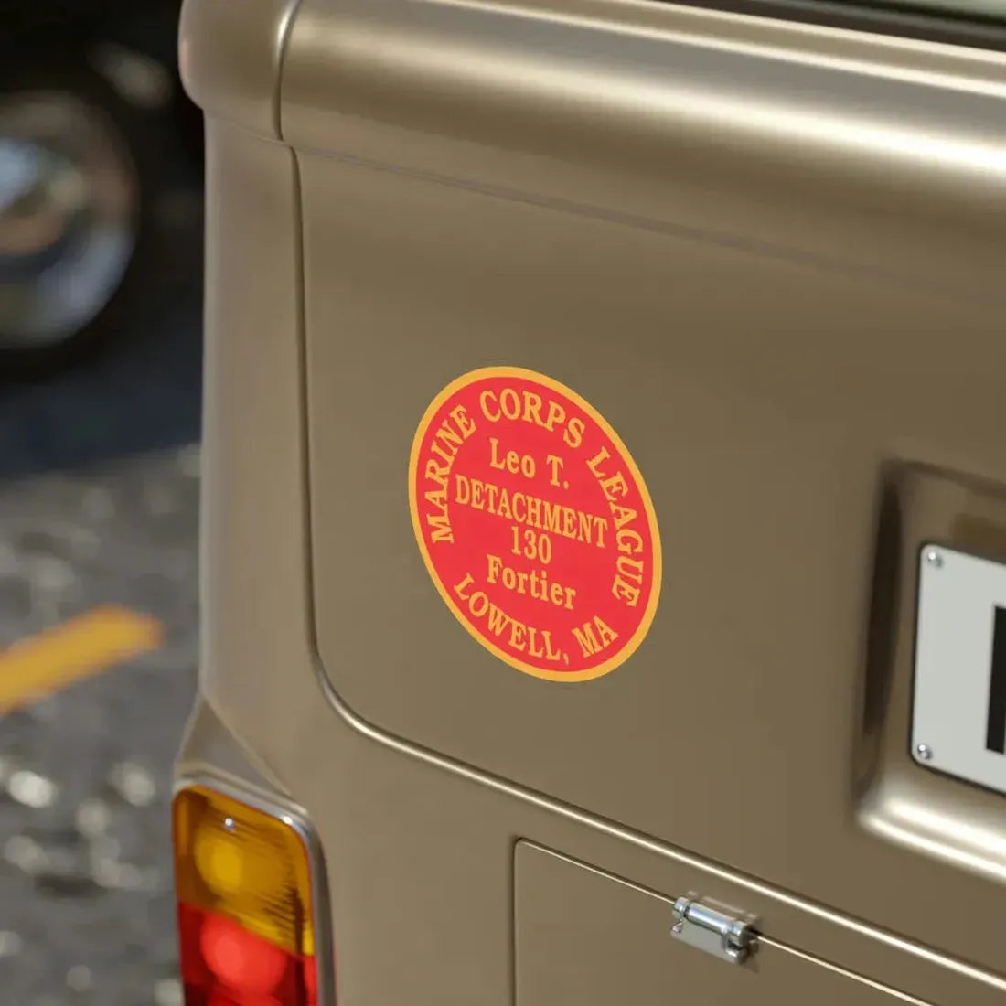 Marine Corps League Lowell MA (USMC) Transparent STICKER Die-Cut Vinyl Decal - The Sticker Space