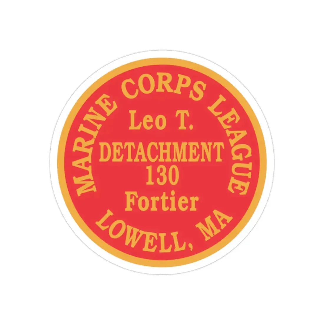 Marine Corps League Lowell MA (USMC) Transparent STICKER Die-Cut Vinyl Decal - The Sticker Space