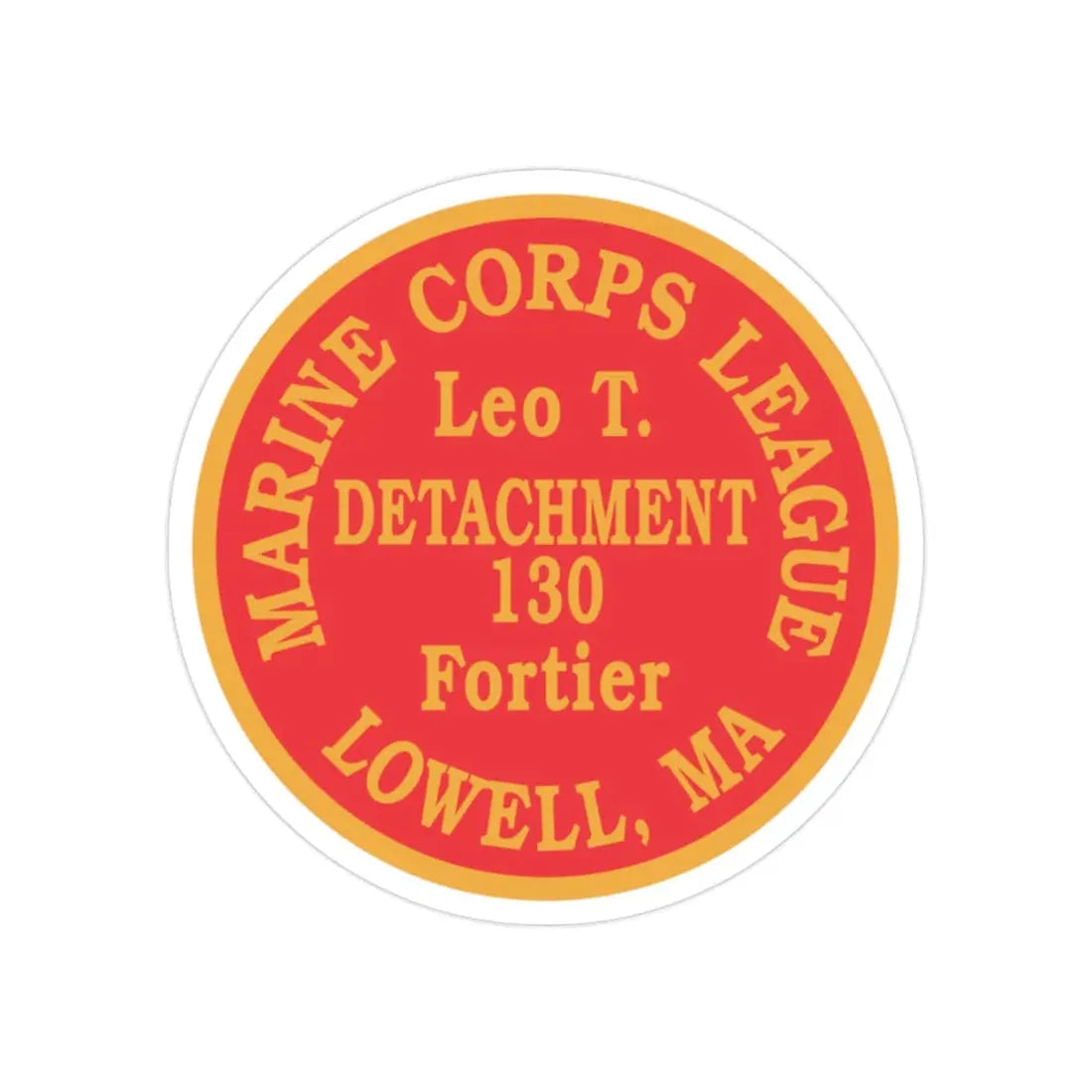 Marine Corps League Lowell MA (USMC) Transparent STICKER Die-Cut Vinyl Decal - The Sticker Space