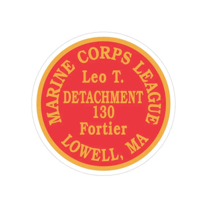 Marine Corps League Lowell MA (USMC) Transparent STICKER Die-Cut Vinyl Decal - The Sticker Space