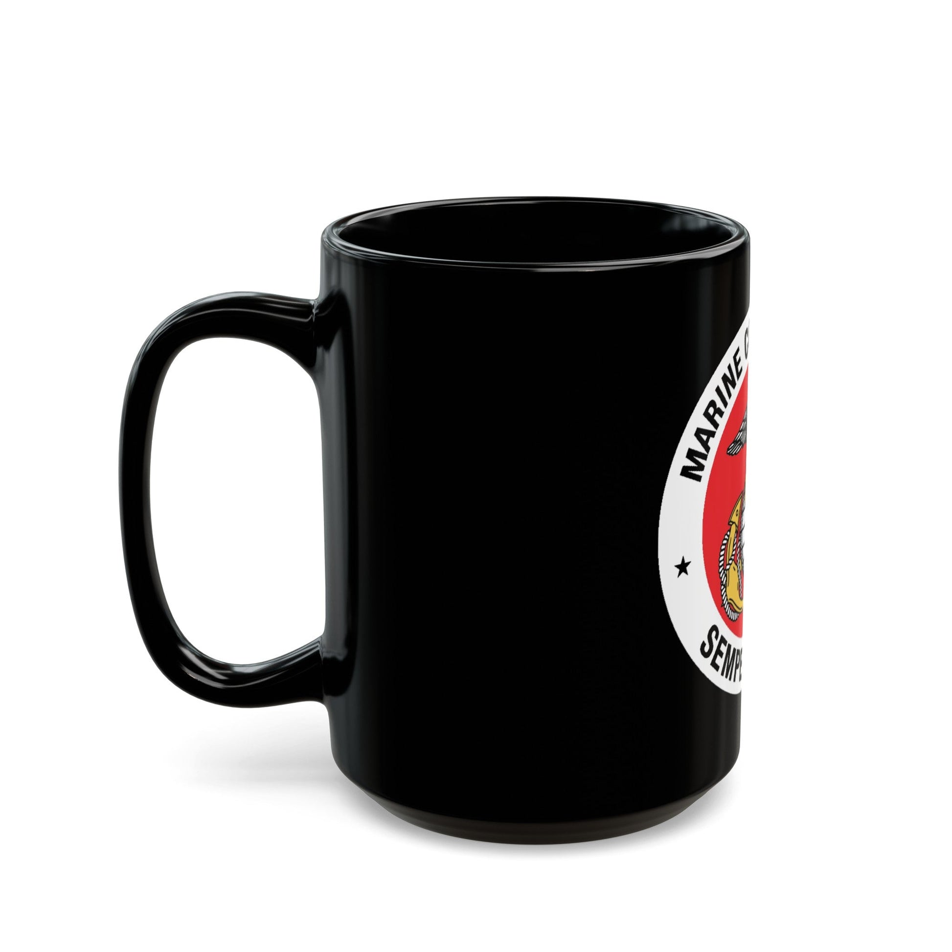 Marine Corps League (USMC) Black Coffee Mug-The Sticker Space