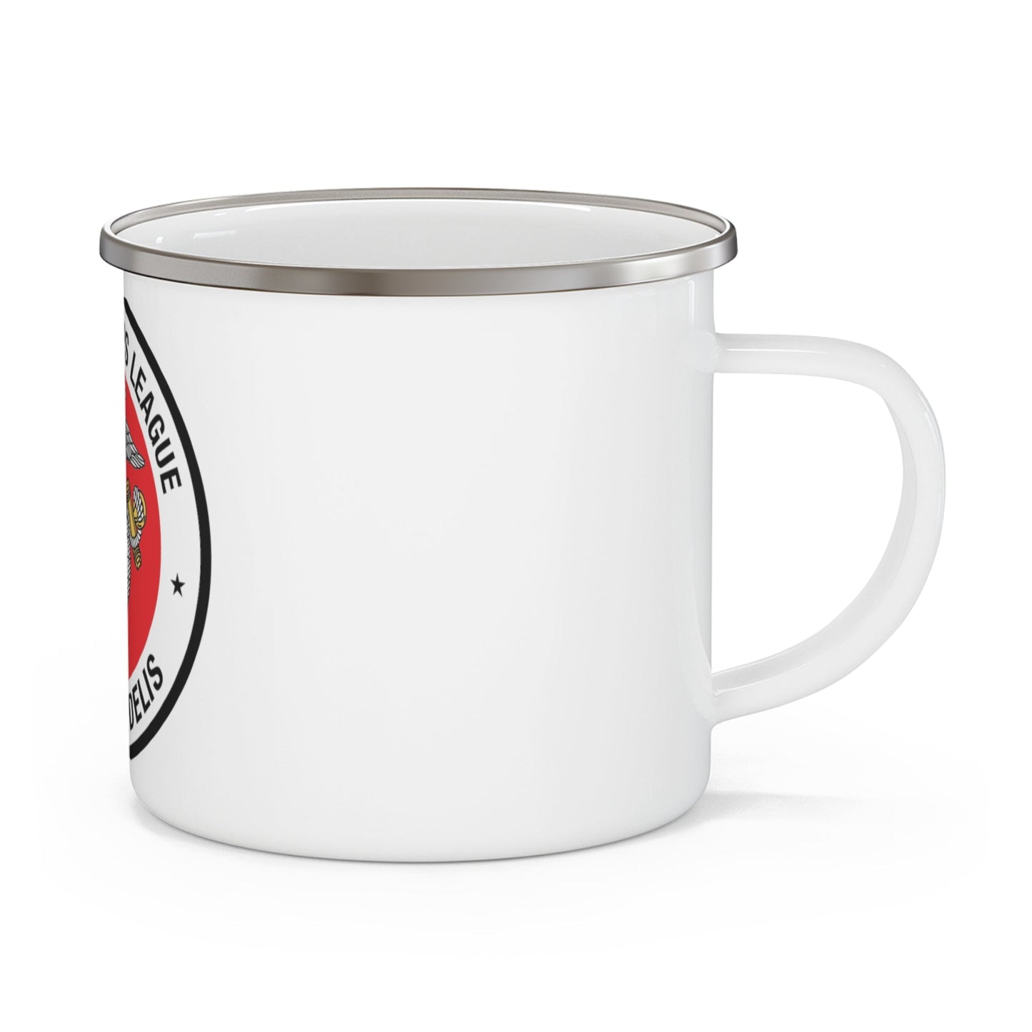 Marine Corps League (USMC) Enamel Mug-12oz-The Sticker Space