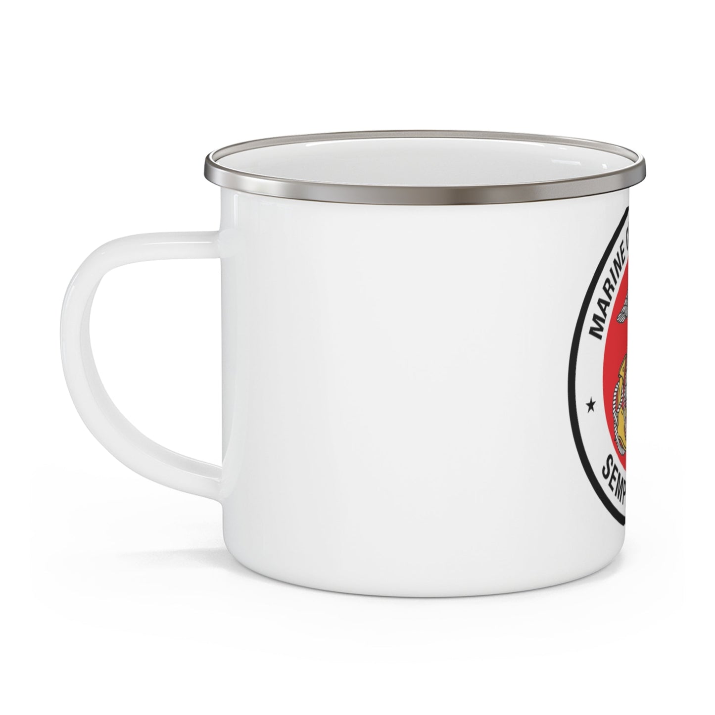 Marine Corps League (USMC) Enamel Mug-12oz-The Sticker Space