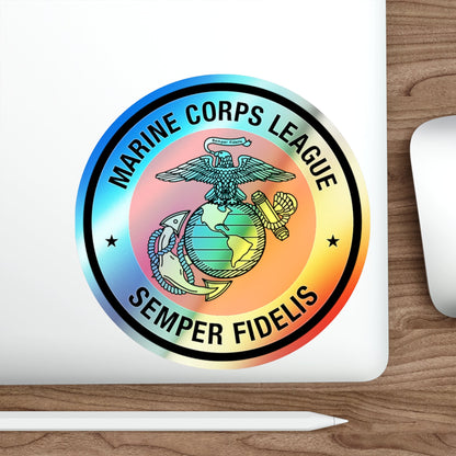 Marine Corps League (USMC) Holographic STICKER Die-Cut Vinyl Decal-The Sticker Space