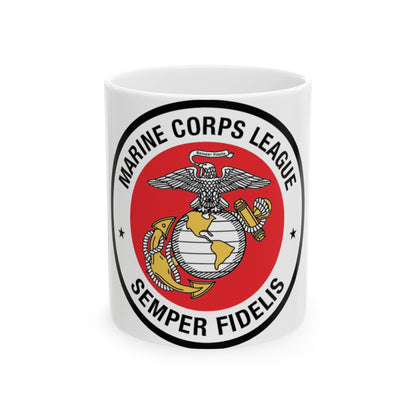 Marine Corps League (USMC) White Coffee Mug-11oz-The Sticker Space