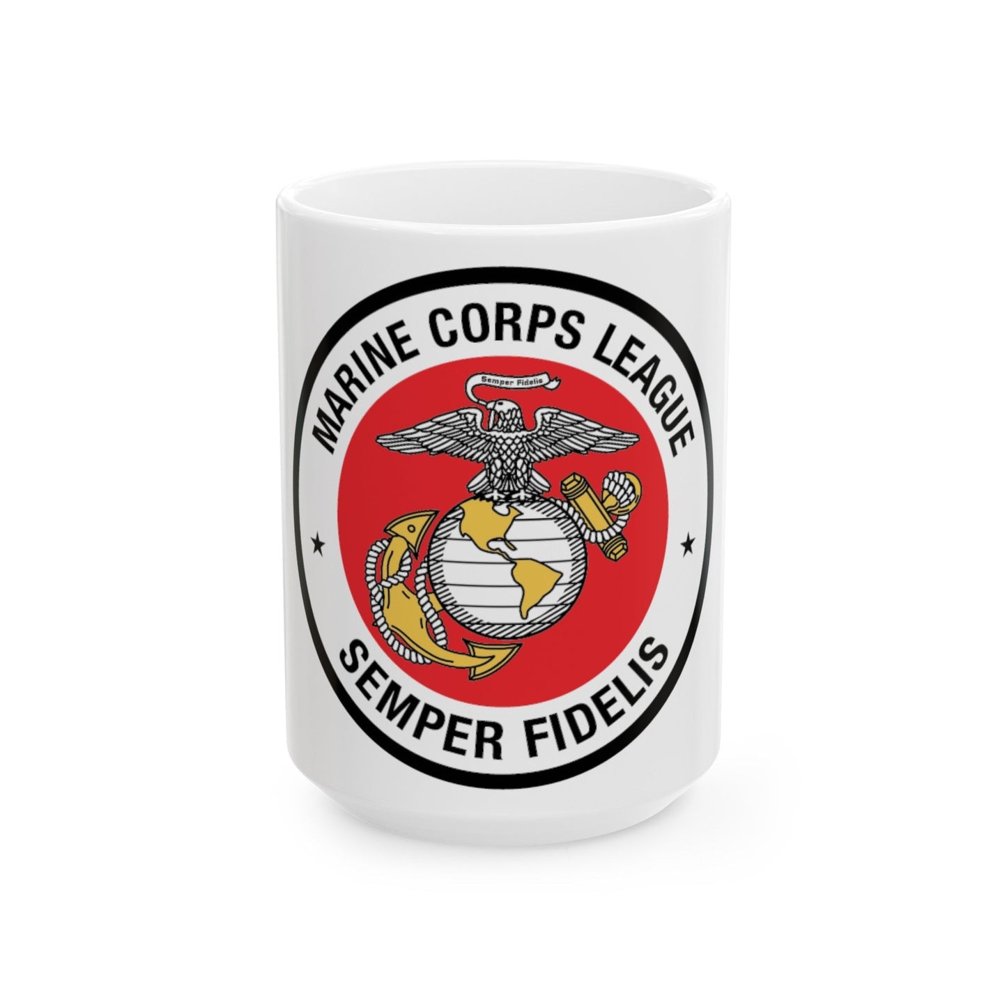 Marine Corps League (USMC) White Coffee Mug-15oz-The Sticker Space