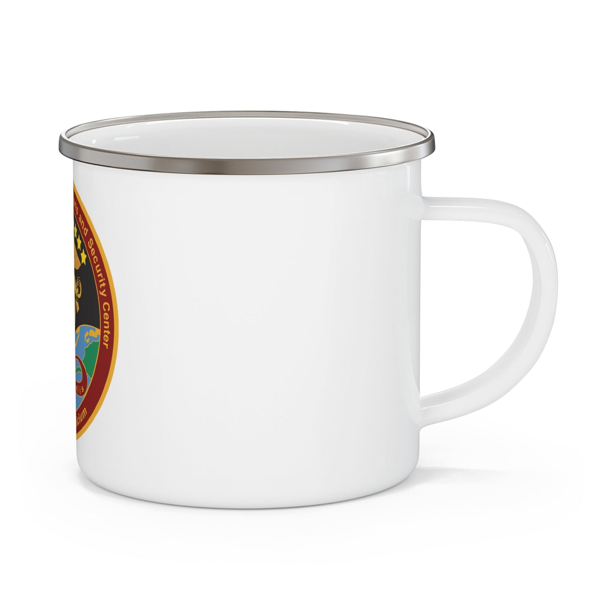 Marine Corps Network Operations And Security Center (USMC) Enamel Mug-12oz-The Sticker Space