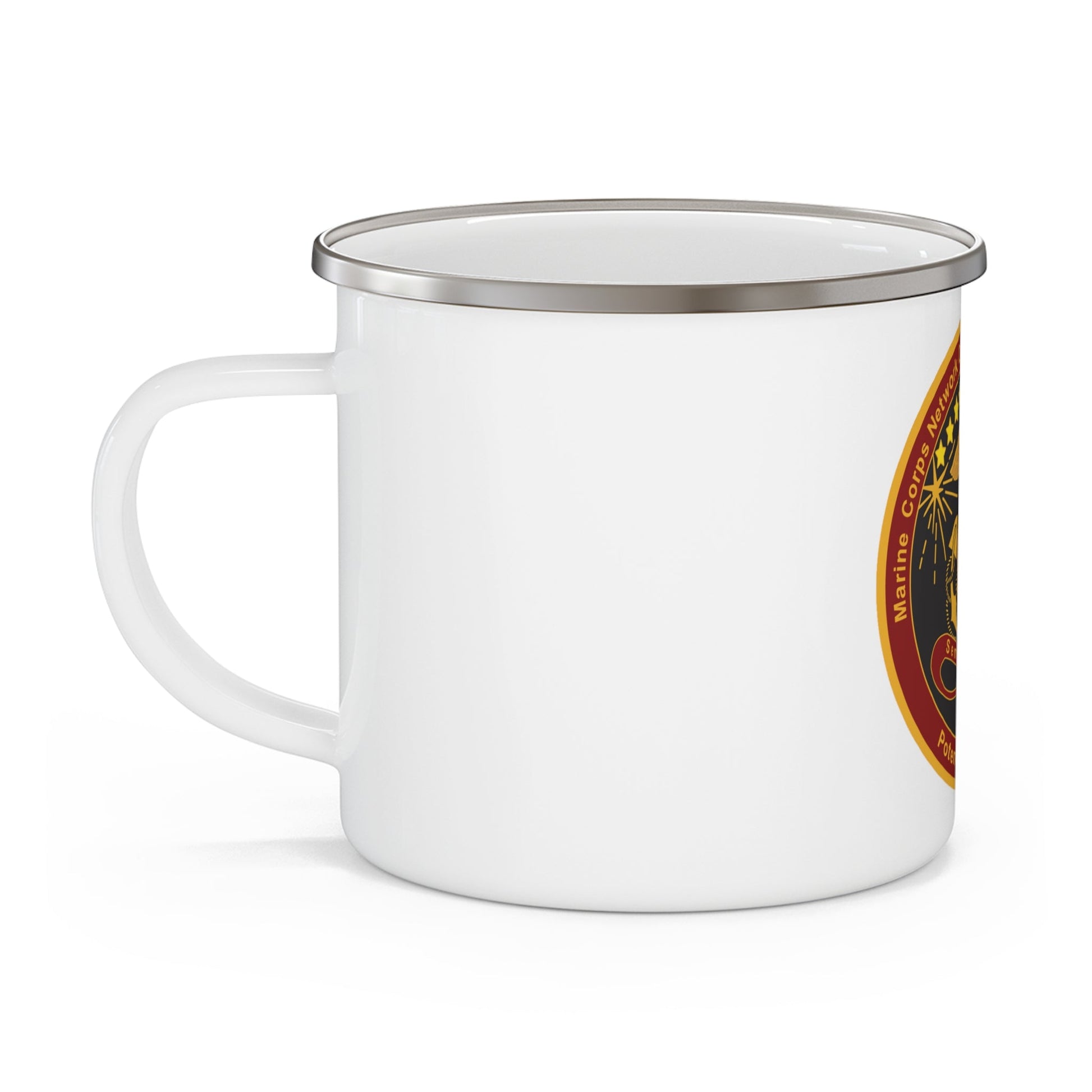 Marine Corps Network Operations And Security Center (USMC) Enamel Mug-12oz-The Sticker Space