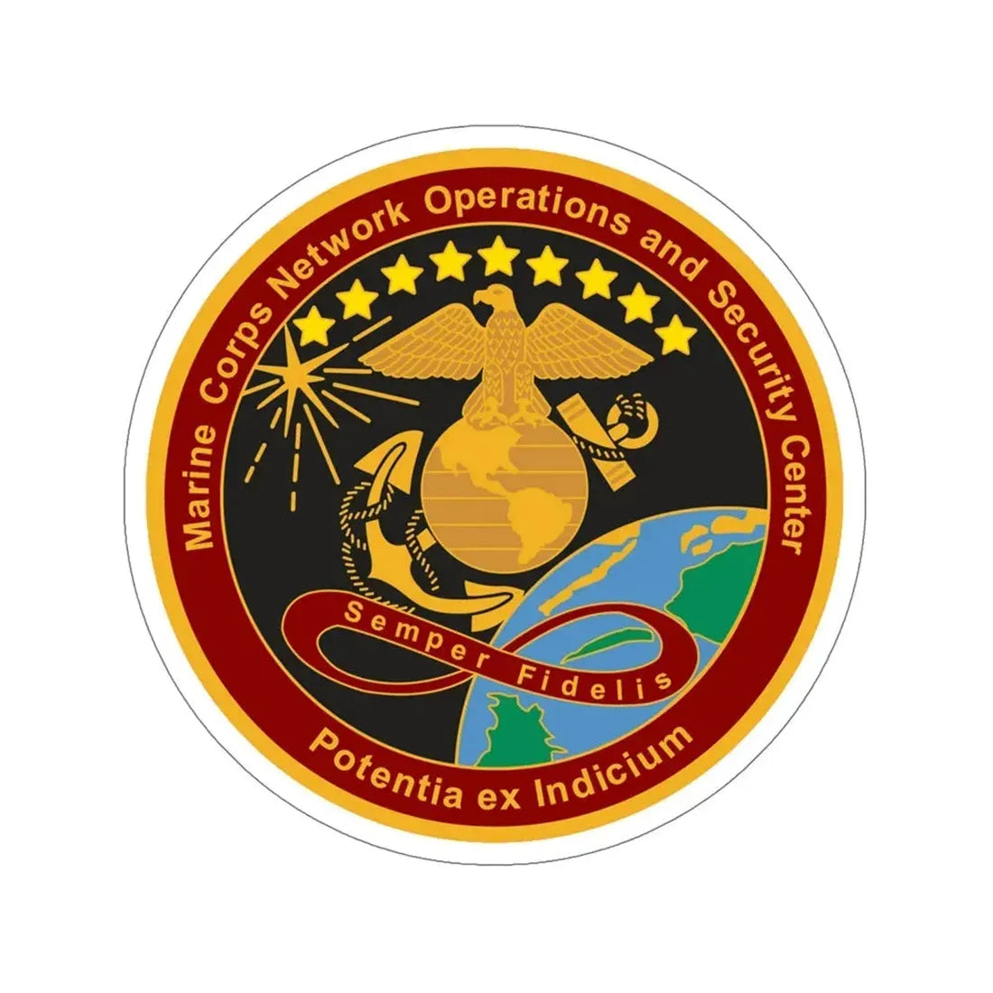 Marine Corps Network Operations And Security Center (USMC) STICKER Vinyl Die-Cut Decal 6 Inch - The Sticker Space