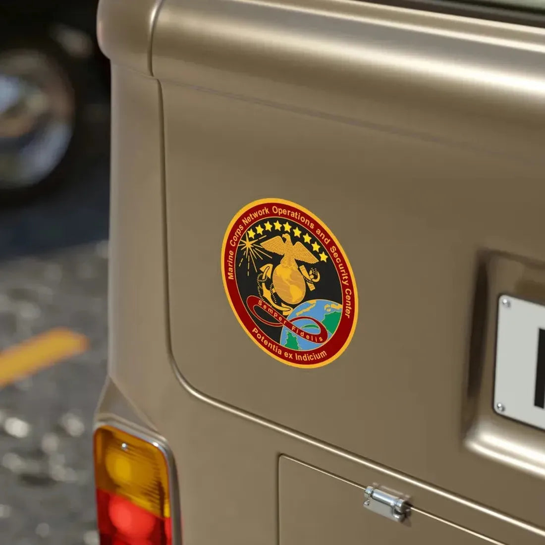 Marine Corps Network Operations And Security Center (USMC) Transparent STICKER Die-Cut Vinyl Decal - The Sticker Space