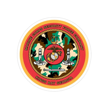Marine Corps Security Force Company Kings Bay Georgia (USMC) Transparent STICKER Die-Cut Vinyl Decal 2 Inch - The Sticker Space
