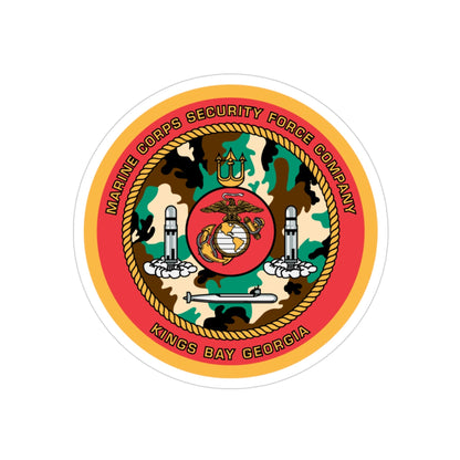 Marine Corps Security Force Company Kings Bay Georgia (USMC) Transparent STICKER Die-Cut Vinyl Decal-3 Inch-The Sticker Space