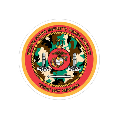 Marine Corps Security Force Company Kings Bay Georgia (USMC) Transparent STICKER Die-Cut Vinyl Decal-4 Inch-The Sticker Space
