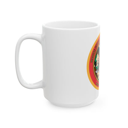 Marine Corps Security Force Company Kings Bay Georgia (USMC) White Coffee Mug-The Sticker Space