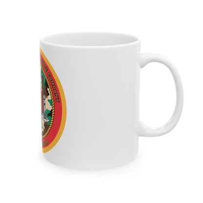 Marine Corps Security Force Company Kings Bay Georgia (USMC) White Coffee Mug-The Sticker Space