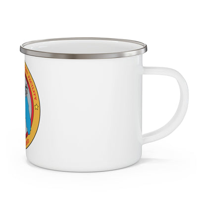 Marine Corps Support Facility Blount island (USMC) Enamel Mug-12oz-The Sticker Space