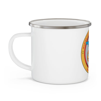 Marine Corps Support Facility Blount island (USMC) Enamel Mug-12oz-The Sticker Space