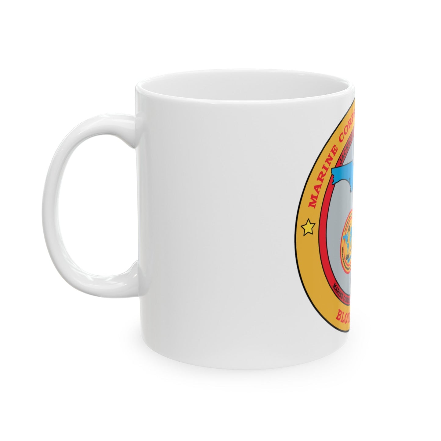 Marine Corps Support Facility Blount island (USMC) White Coffee Mug-The Sticker Space