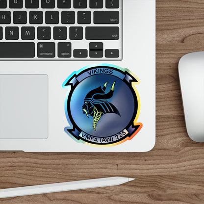 Marine Fighter Attack Squadron All Weather 225 VMFAAW 225 (USMC) Holographic STICKER Die-Cut Vinyl Decal-The Sticker Space