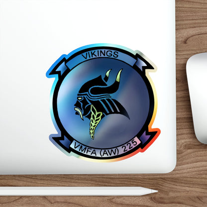 Marine Fighter Attack Squadron All Weather 225 VMFAAW 225 (USMC) Holographic STICKER Die-Cut Vinyl Decal-The Sticker Space