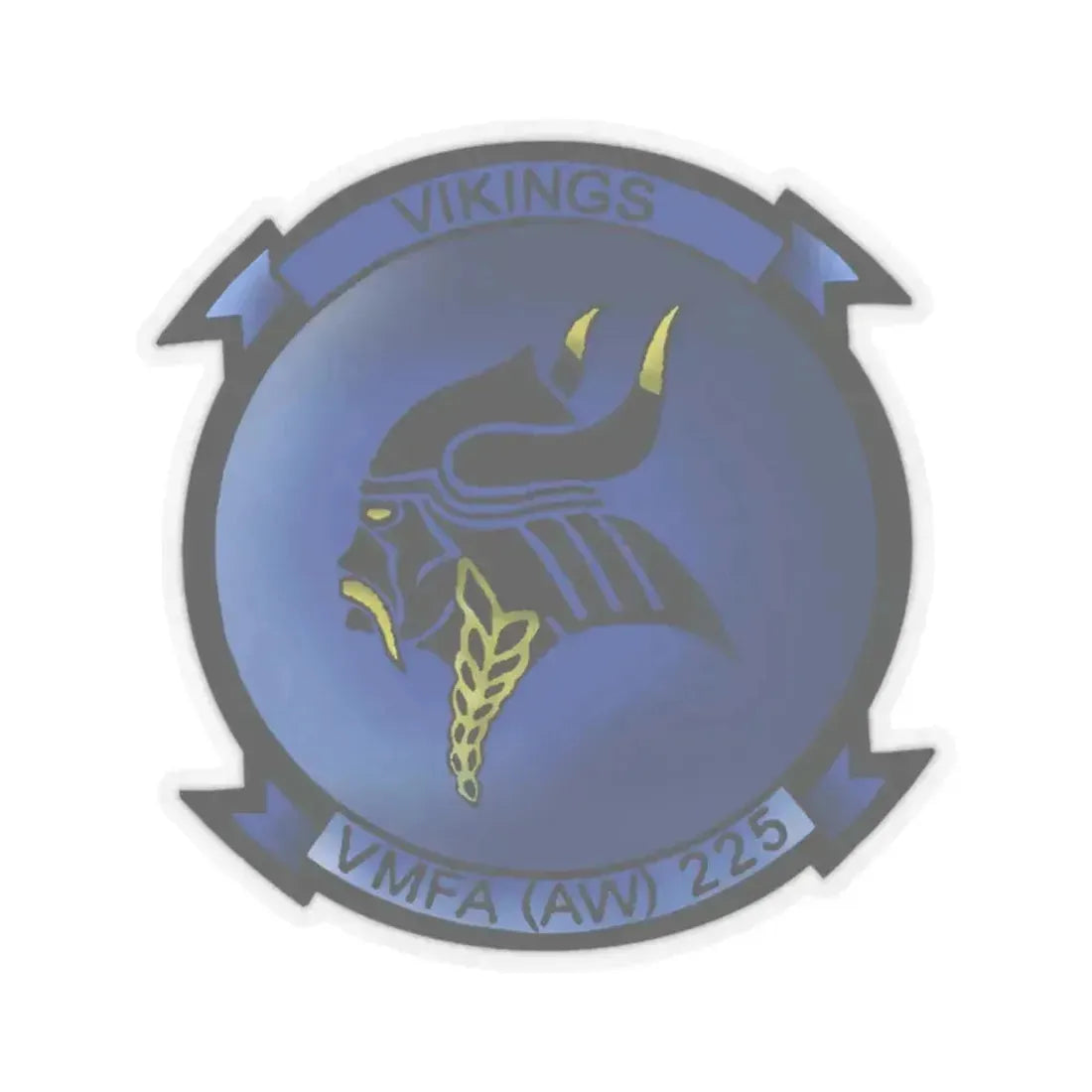 Marine Fighter Attack Squadron All Weather 225 VMFAAW 225 (USMC) STICKER Vinyl Kiss-Cut Decal 2 Inch Transparent - The Sticker Space