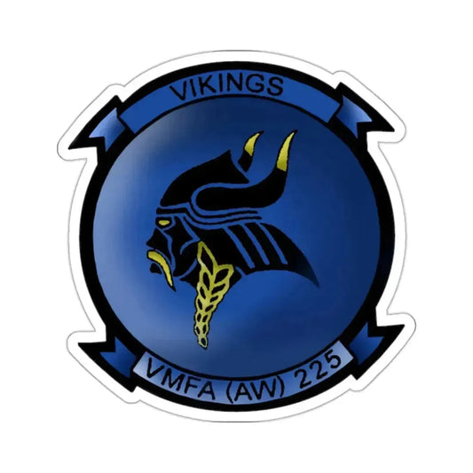 Marine Fighter Attack Squadron All Weather 225 VMFAAW 225 (USMC) STICKER Vinyl Kiss-Cut Decal 2 Inch White - The Sticker Space