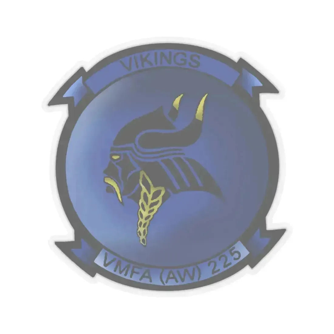 Marine Fighter Attack Squadron All Weather 225 VMFAAW 225 (USMC) STICKER Vinyl Kiss-Cut Decal 3 Inch Transparent - The Sticker Space