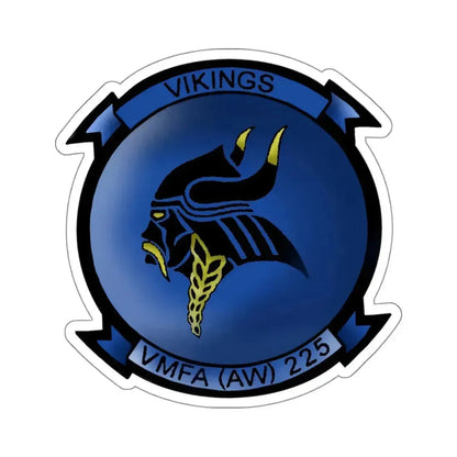 Marine Fighter Attack Squadron All Weather 225 VMFAAW 225 (USMC) STICKER Vinyl Kiss-Cut Decal 4 Inch White - The Sticker Space