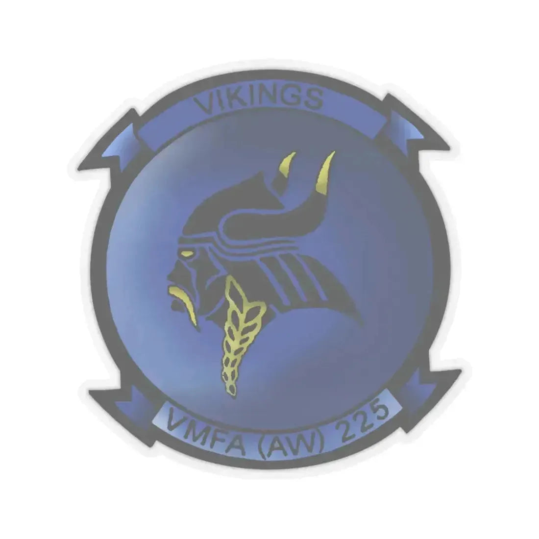 Marine Fighter Attack Squadron All Weather 225 VMFAAW 225 (USMC) STICKER Vinyl Kiss-Cut Decal 6 Inch Transparent - The Sticker Space