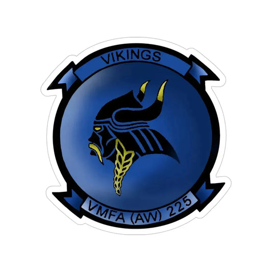 Marine Fighter Attack Squadron All Weather 225 VMFAAW 225 (USMC) Transparent STICKER Die-Cut Vinyl Decal 6 Inch - The Sticker Space