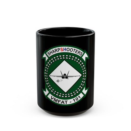 Marine Fighter Attack Training Squadron 101 VMFAT 101 (USMC) Black Coffee Mug-15oz-The Sticker Space