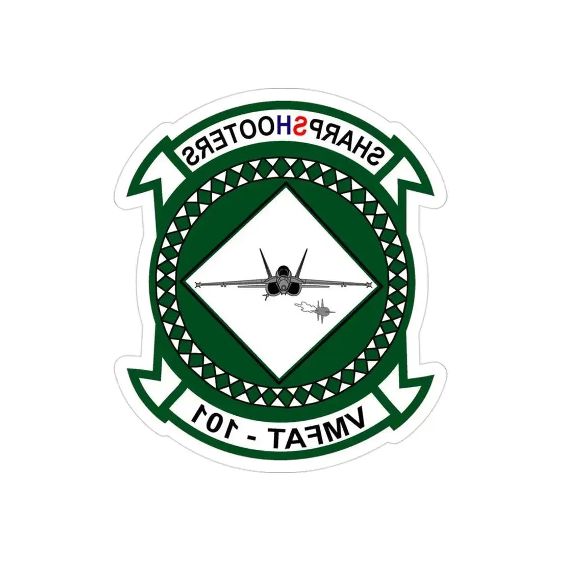 Marine Fighter Attack Training Squadron 101 VMFAT 101 (USMC) REVERSE PRINT Transparent Die-Cut STICKER - The Sticker Space