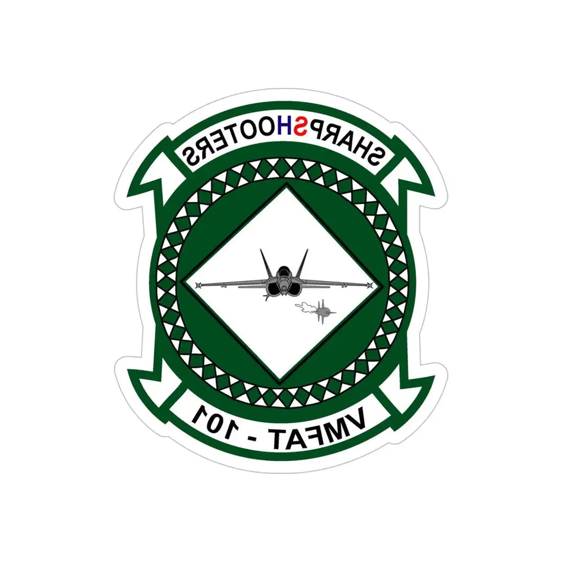 Marine Fighter Attack Training Squadron 101 VMFAT 101 (USMC) REVERSE PRINT Transparent Die-Cut STICKER - The Sticker Space