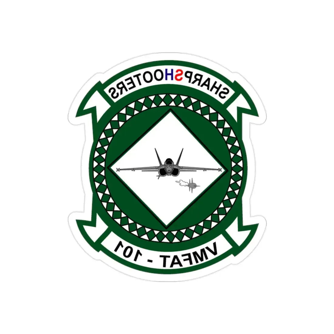 Marine Fighter Attack Training Squadron 101 VMFAT 101 (USMC) REVERSE PRINT Transparent Die-Cut STICKER - The Sticker Space