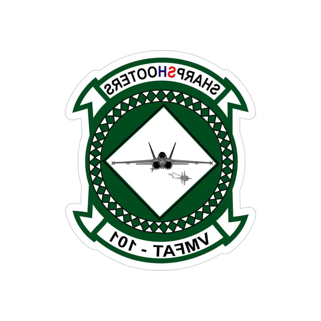 Marine Fighter Attack Training Squadron 101 VMFAT 101 (USMC) REVERSE PRINT Transparent Die-Cut STICKER - The Sticker Space