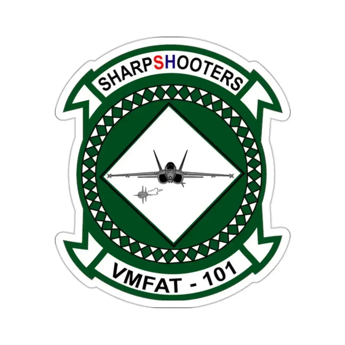 Marine Fighter Attack Training Squadron 101 VMFAT 101 (USMC) STICKER Vinyl Kiss-Cut Decal 2 Inch White - The Sticker Space
