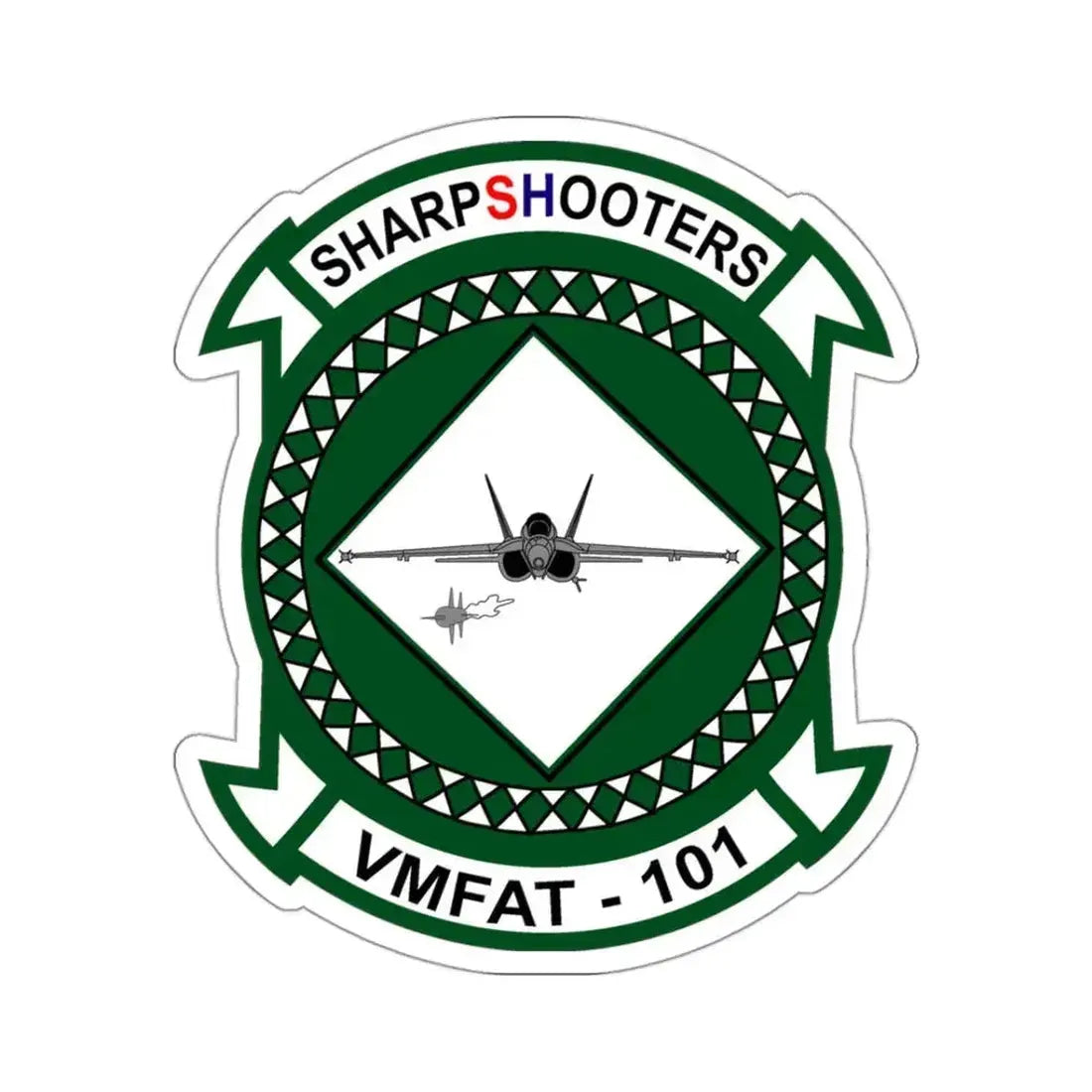 Marine Fighter Attack Training Squadron 101 VMFAT 101 (USMC) STICKER Vinyl Kiss-Cut Decal 3 Inch White - The Sticker Space