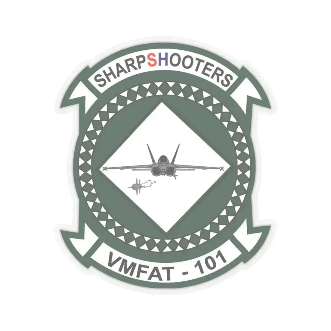 Marine Fighter Attack Training Squadron 101 VMFAT 101 (USMC) STICKER Vinyl Kiss-Cut Decal 4 Inch Transparent - The Sticker Space