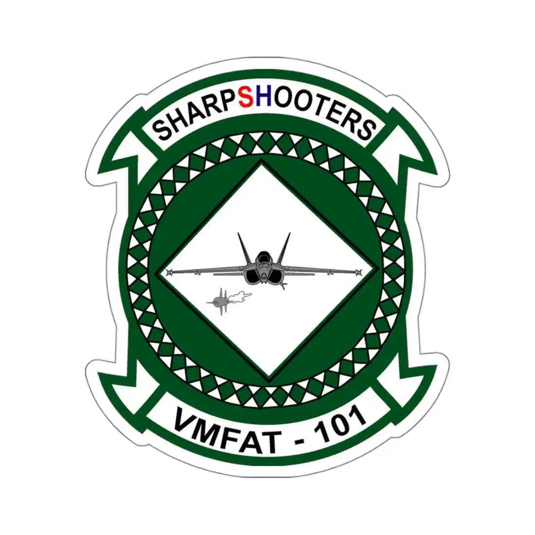 Marine Fighter Attack Training Squadron 101 VMFAT 101 (USMC) STICKER Vinyl Kiss-Cut Decal 4 Inch White - The Sticker Space