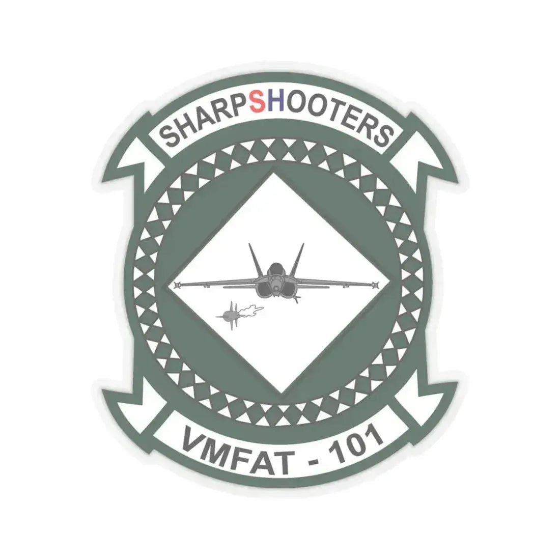 Marine Fighter Attack Training Squadron 101 VMFAT 101 (USMC) STICKER Vinyl Kiss-Cut Decal 6 Inch Transparent - The Sticker Space