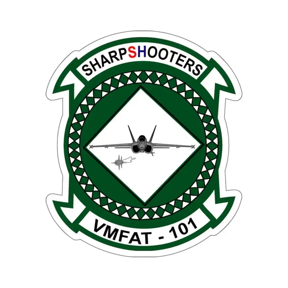 Marine Fighter Attack Training Squadron 101 VMFAT 101 (USMC) STICKER Vinyl Kiss-Cut Decal 6 Inch White - The Sticker Space