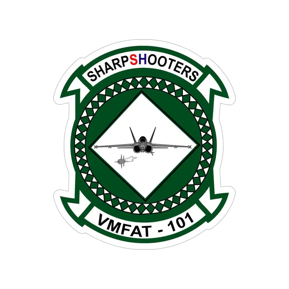 Marine Fighter Attack Training Squadron 101 VMFAT 101 (USMC) Transparent STICKER Die-Cut Vinyl Decal - The Sticker Space